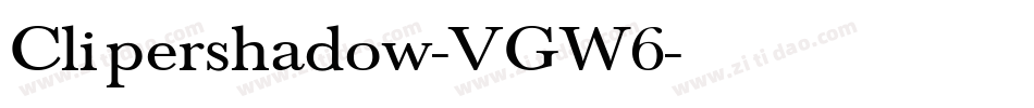 Clipershadow-VGW6字体转换