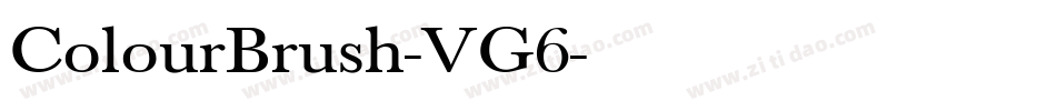 ColourBrush-VG6字体转换