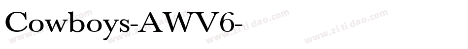 Cowboys-AWV6字体转换