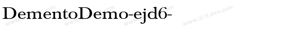 DementoDemo-ejd6字体转换