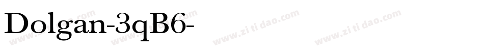 Dolgan-3qB6字体转换