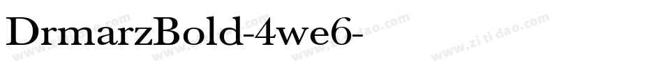 DrmarzBold-4we6字体转换