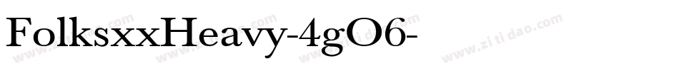 FolksxxHeavy-4gO6字体转换