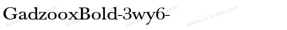 GadzooxBold-3wy6字体转换