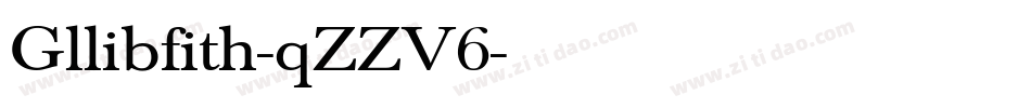Gllibfith-qZZV6字体转换