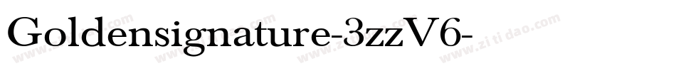 Goldensignature-3zzV6字体转换