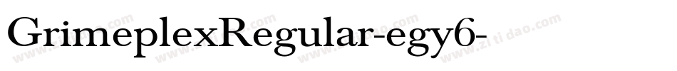 GrimeplexRegular-egy6字体转换
