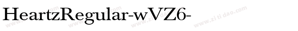 HeartzRegular-wVZ6字体转换