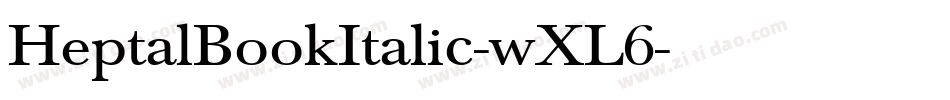 HeptalBookItalic-wXL6字体转换