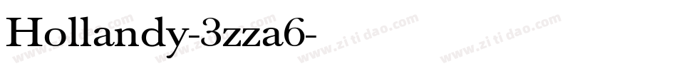 Hollandy-3zza6字体转换