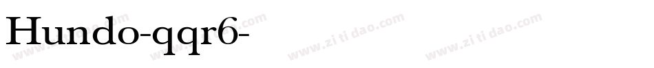 Hundo-qqr6字体转换