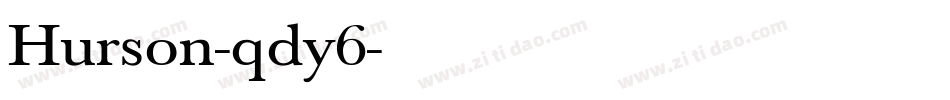 Hurson-qdy6字体转换