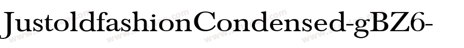 JustoldfashionCondensed-gBZ6字体转换