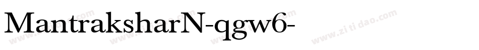 MantraksharN-qgw6字体转换