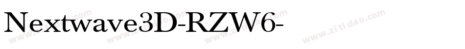 Nextwave3D-RZW6字体转换