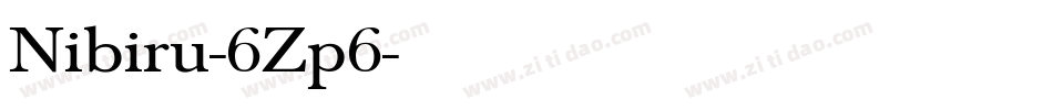 Nibiru-6Zp6字体转换