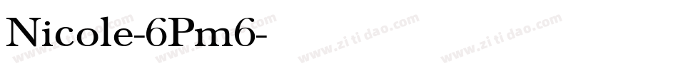 Nicole-6Pm6字体转换