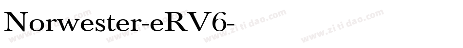 Norwester-eRV6字体转换