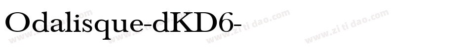 Odalisque-dKD6字体转换