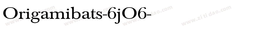 Origamibats-6jO6字体转换