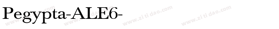 Pegypta-ALE6字体转换