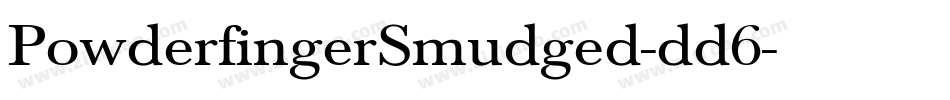 PowderfingerSmudged-dd6字体转换