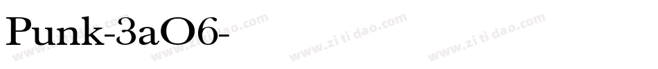 Punk-3aO6字体转换