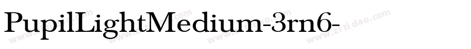 PupilLightMedium-3rn6字体转换