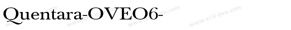 Quentara-OVEO6字体转换