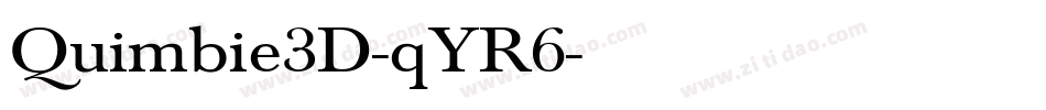 Quimbie3D-qYR6字体转换