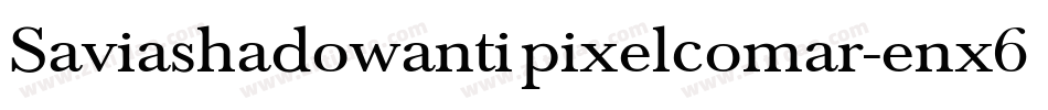 Saviashadowantipixelcomar-enx6字体转换