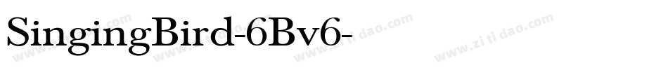 SingingBird-6Bv6字体转换