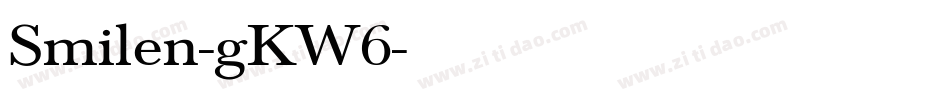 Smilen-gKW6字体转换