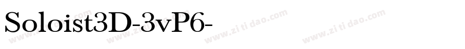 Soloist3D-3vP6字体转换
