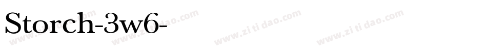 Storch-3w6字体转换