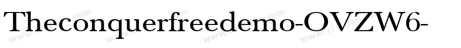 Theconquerfreedemo-OVZW6字体转换