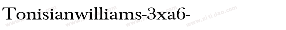 Tonisianwilliams-3xa6字体转换