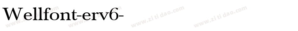 Wellfont-erv6字体转换