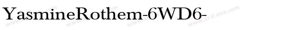 YasmineRothem-6WD6字体转换