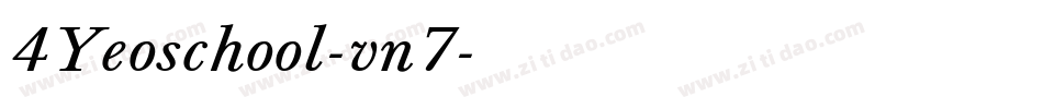 4Yeoschool-vn7字体转换