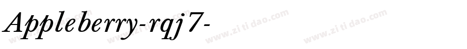 Appleberry-rqj7字体转换