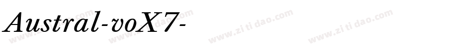 Austral-voX7字体转换