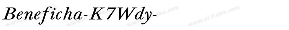 Beneficha-K7Wdy字体转换