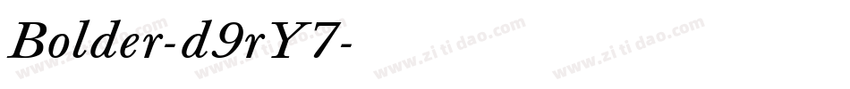 Bolder-d9rY7字体转换