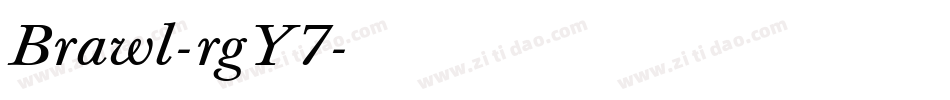 Brawl-rgY7字体转换
