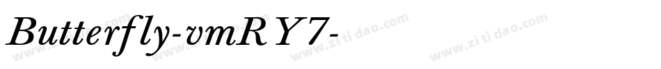 Butterfly-vmRY7字体转换