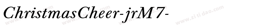 ChristmasCheer-jrM7字体转换