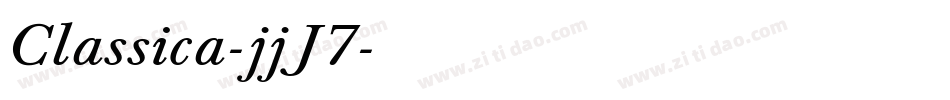 Classica-jjJ7字体转换