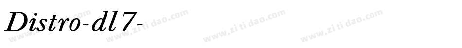 Distro-dl7字体转换