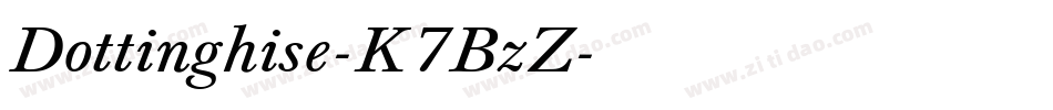 Dottinghise-K7BzZ字体转换